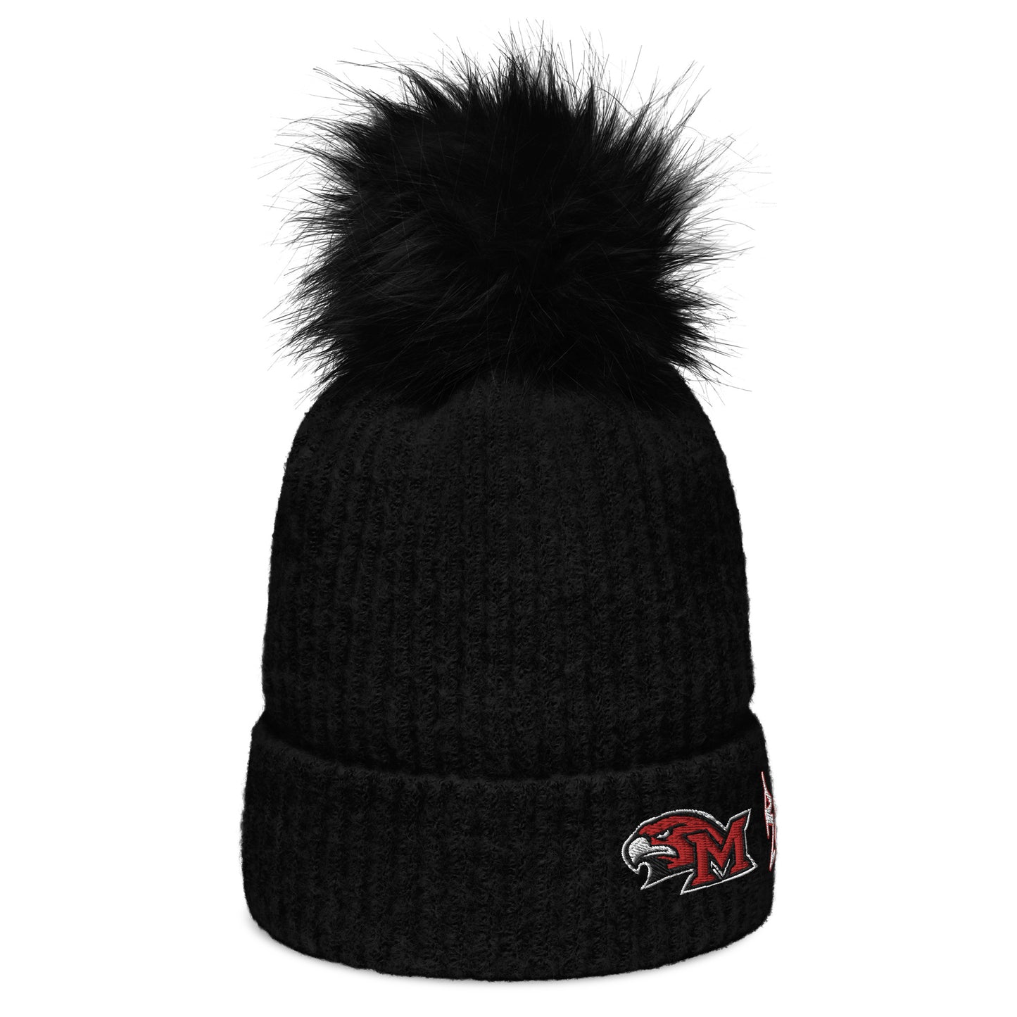 Redhawks Columbia pom-pom beanie