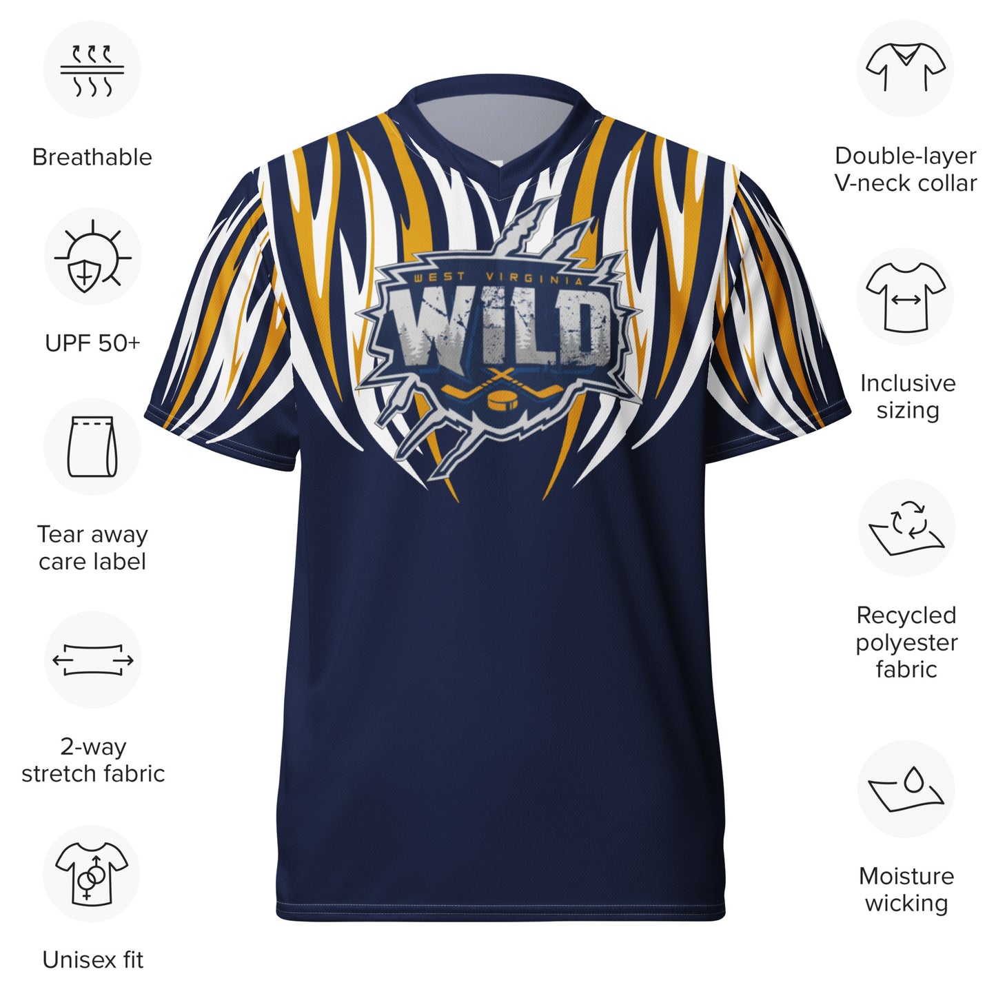 WV Wild unisex athletic shirt