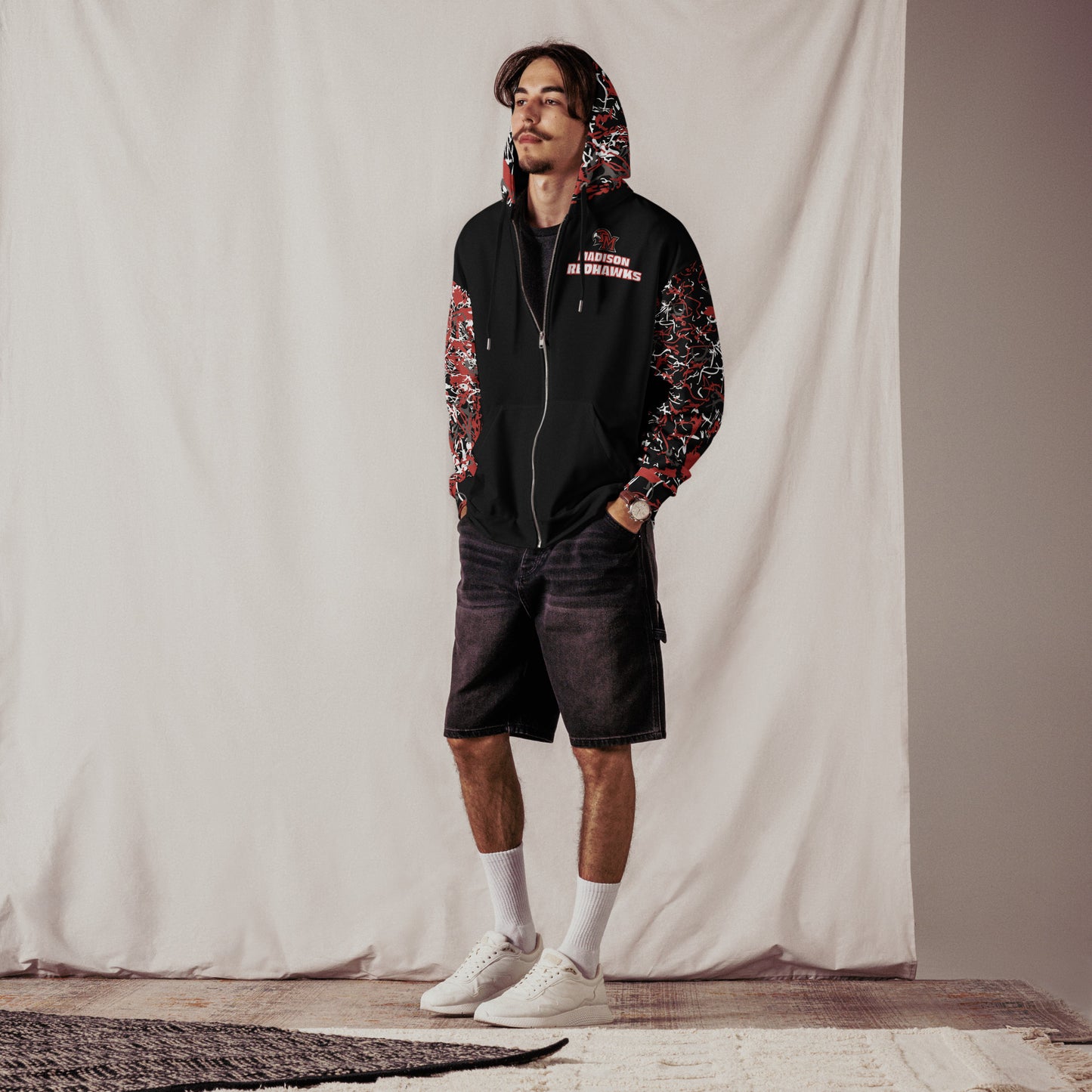 Redhawks Unisex zip hoodie