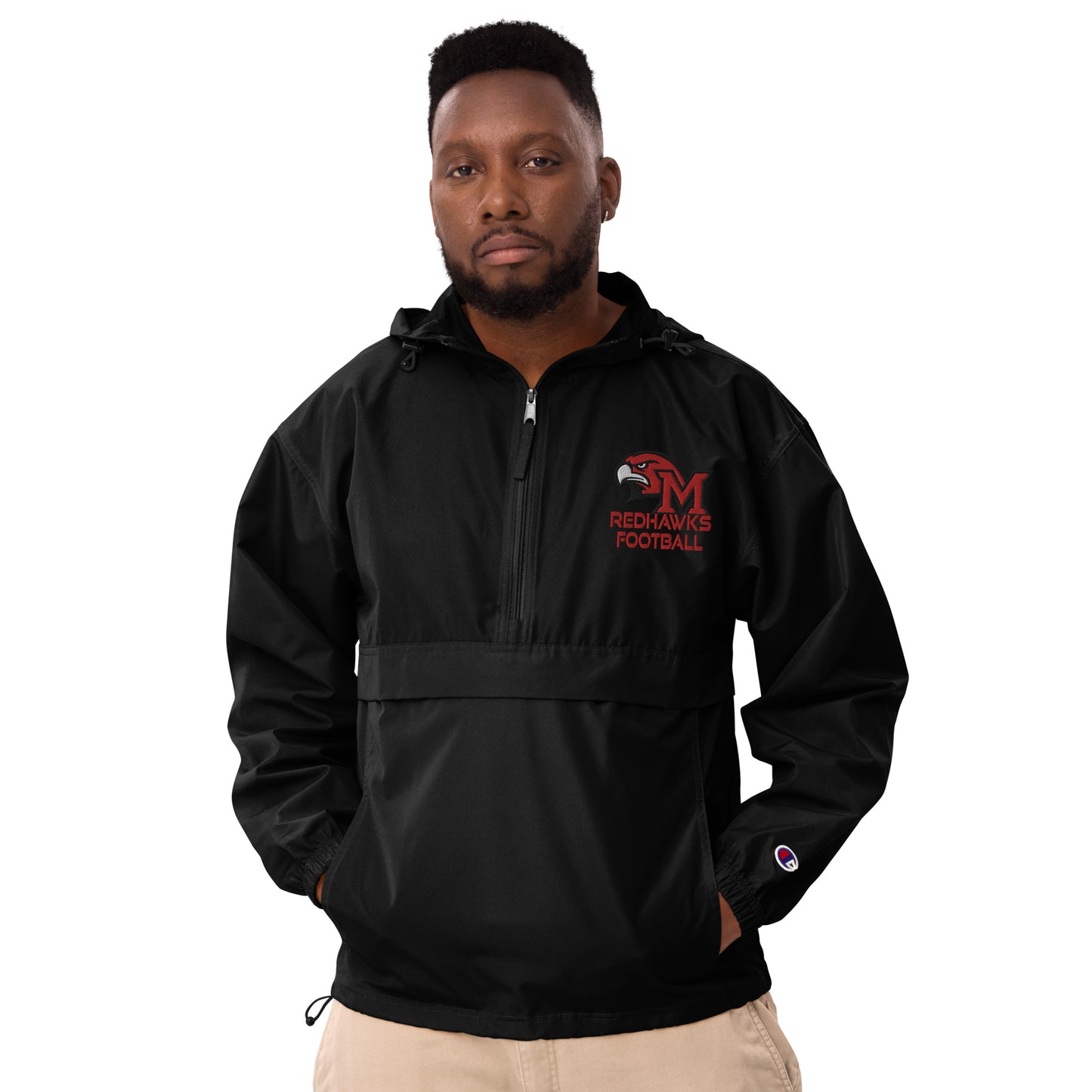 Redhawks Embroidered Champion Packable Jacket