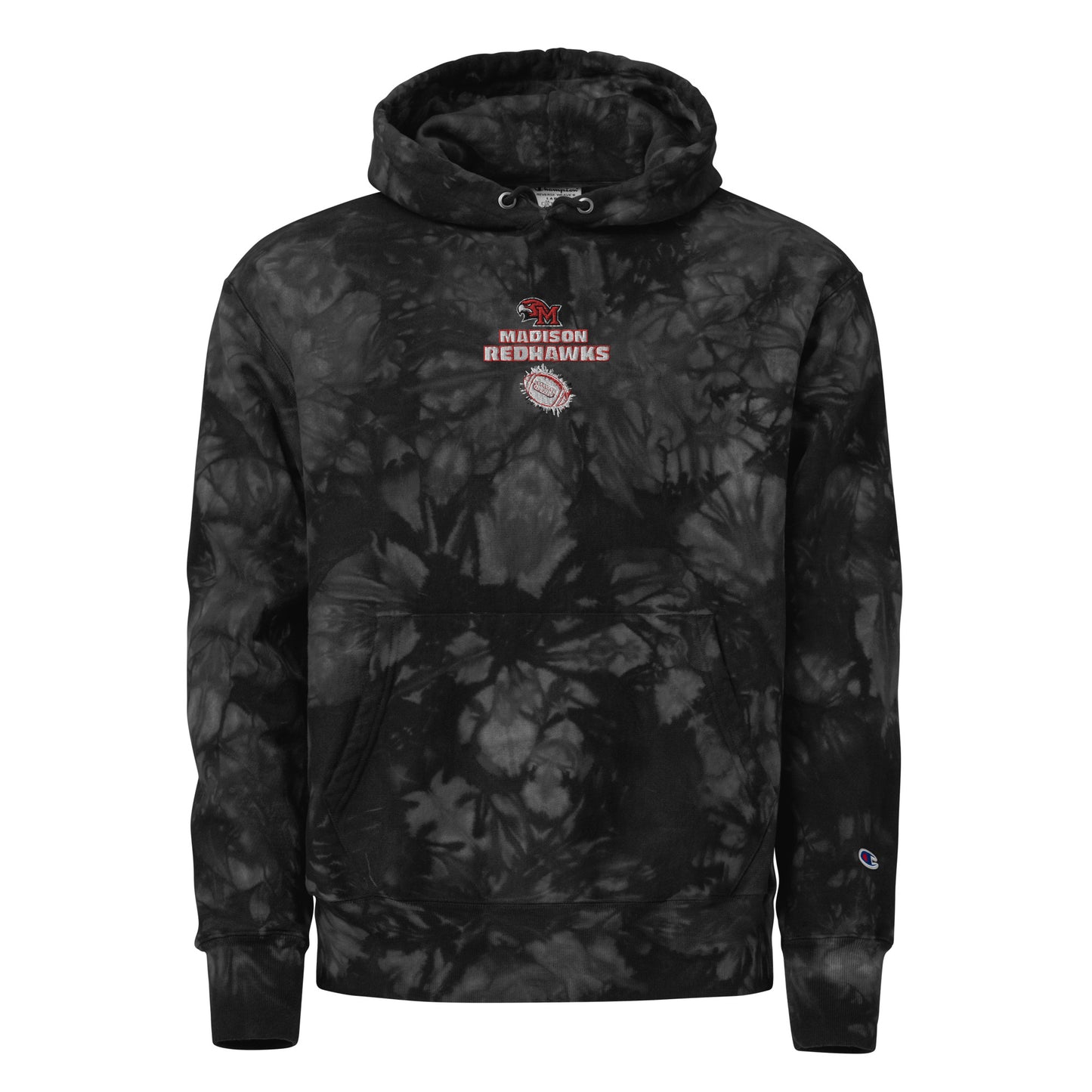 Redhawks Unisex Champion tie-dye hoodie