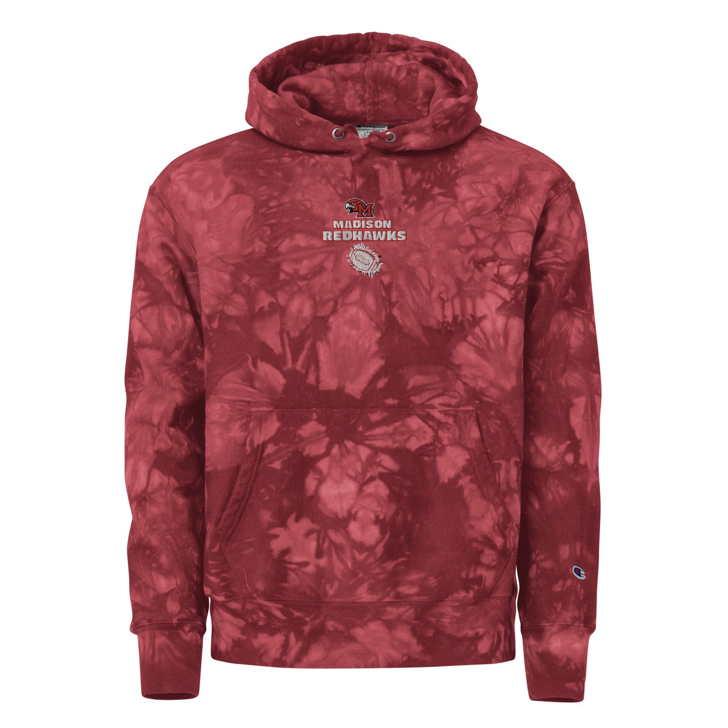 Redhawks Unisex Champion tie-dye hoodie